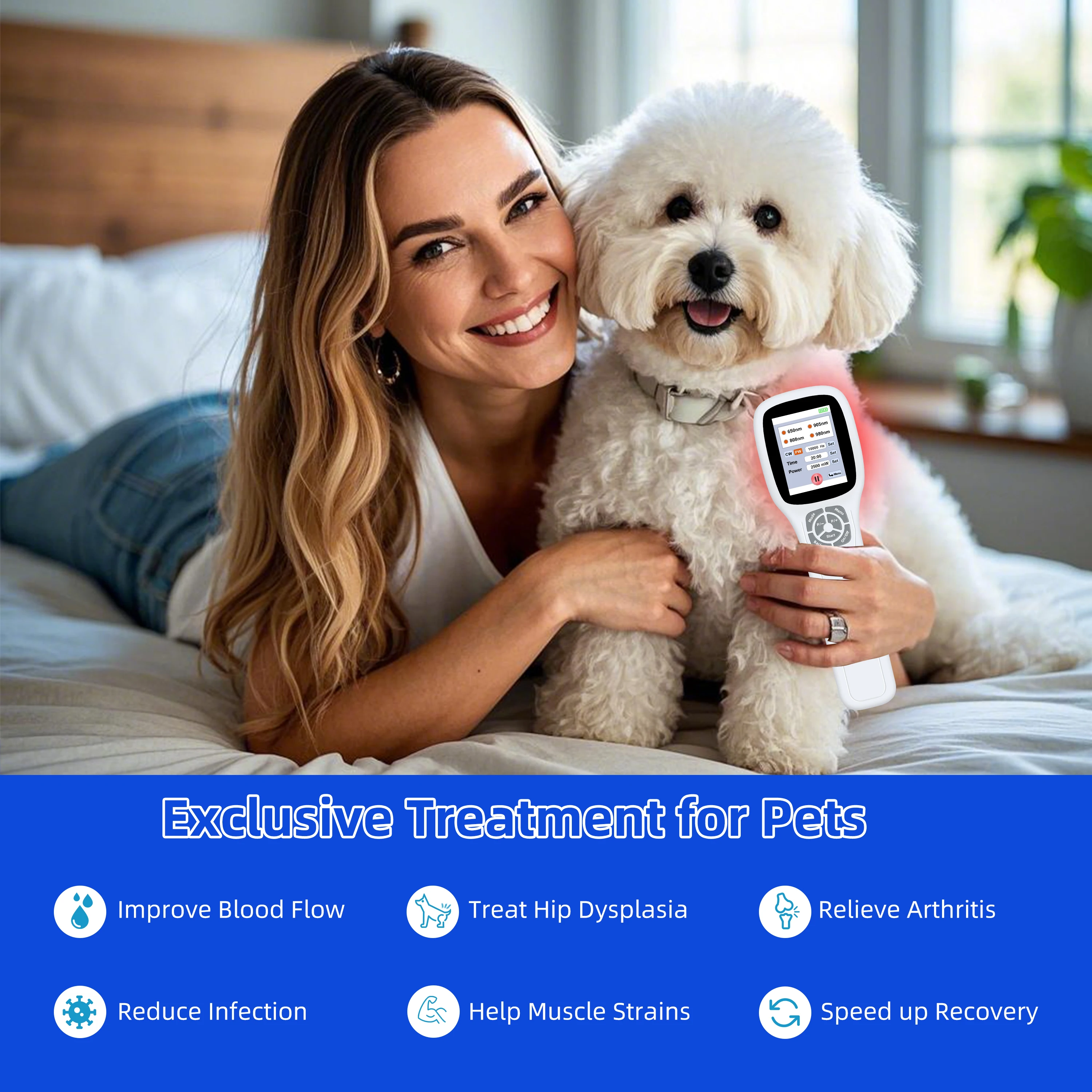 NEW2026 Class 4 Physiotherapy Machine 650nm 808nm for Knee Arthritis Pain Relief Veterinary Care and Muscle Stimulation
NEW2026 Class 4 Physiotherapy Machine 650nm 808nm for Knee Arthritis Pain Relief Veterinary Care and Muscle Stimulation