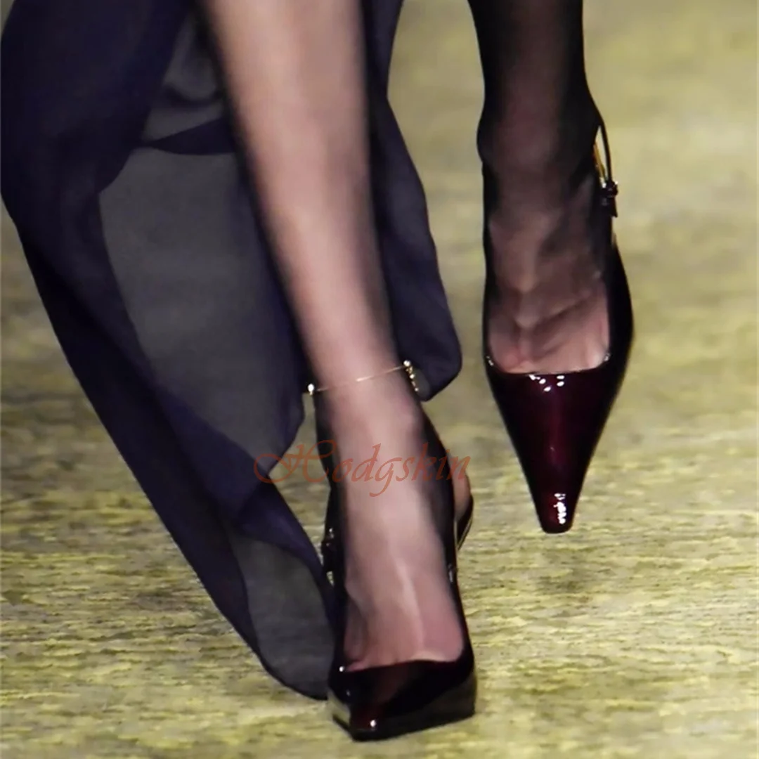 Metal Stiletto Heels Pumps Super Pointy Toe Solid Shiny Leather Slingback Women Shoes Buckles Strap Summer Spring Party Dress
Metal Stiletto Heels Pumps Super Pointy Toe Solid Shiny Leather Slingback Women Shoes Buckles Strap Summer Spring Party Dress