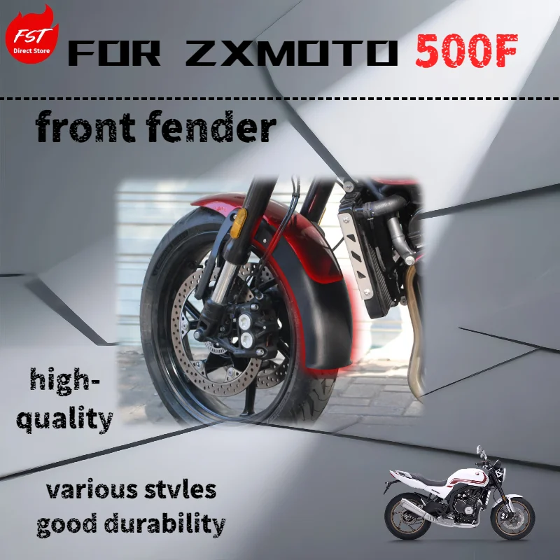 For ZXMOTO 500F, modified with extended and widened front fenders.
For ZXMOTO 500F, modified with extended and widened front fenders.