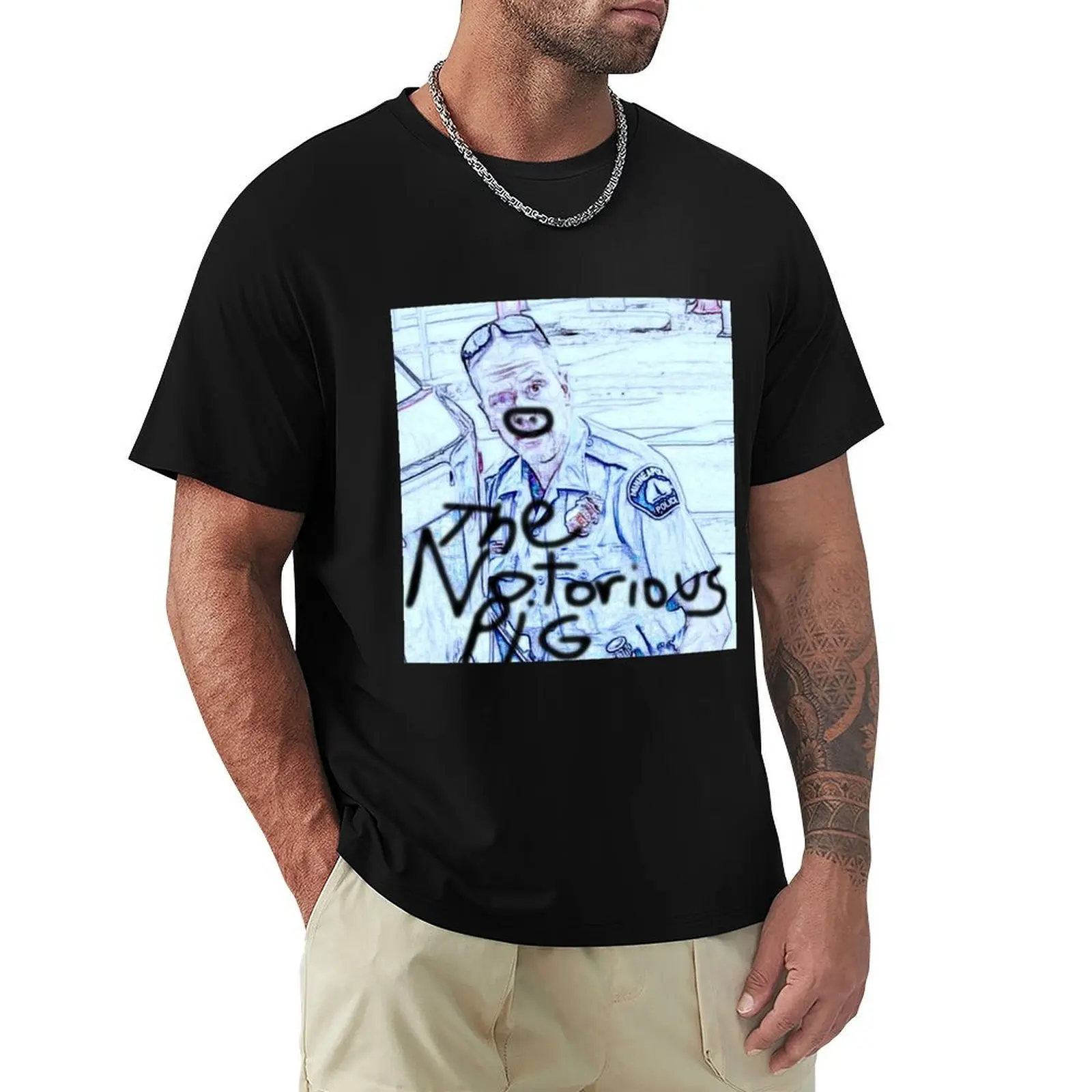 Derek Chauvin - The Notorious PIG T-Shirt Retro Style Print Casual Top
Derek Chauvin - The Notorious PIG T-Shirt Retro Style Print Casual Top