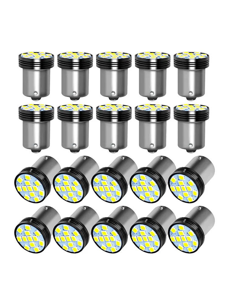 20PCS High Brightness LED 1156 BA15S P21W G18 S25 R5W 1157 BAY15D P21/5W 2835 12SMD Car Bulbs for Parking Reverse Turn Signals
20PCS High Brightness LED 1156 BA15S P21W G18 S25 R5W 1157 BAY15D P21/5W 2835 12SMD Car Bulbs for Parking Reverse Turn Signals