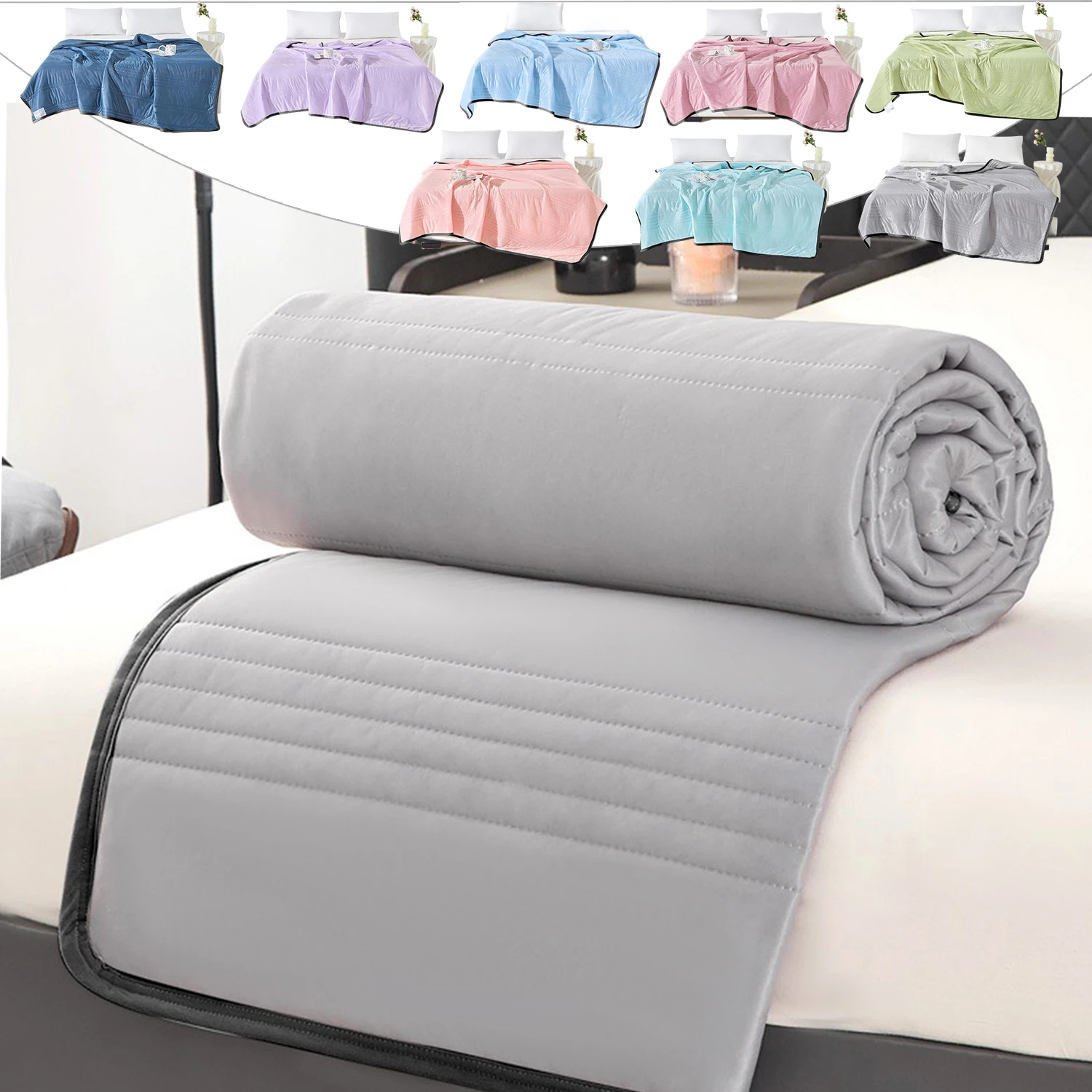 Summer Solid Color Cooling Blankets Smooth Air Condition Comforter Summer Blanket Machine Washable Air Conditioning Blanket 냉감이불
Summer Solid Color Cooling Blankets Smooth Air Condition Comforter Summer Blanket Machine Washable Air Conditioning Blanket 냉감이불