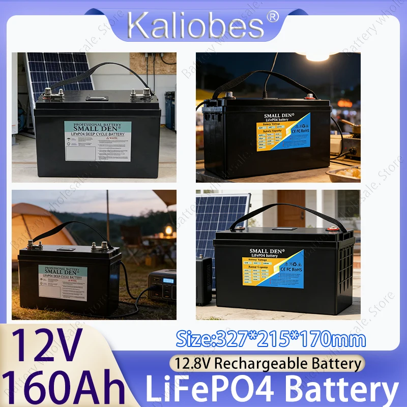 12V/12.8V 160Ah LiFePO4 battery Lithium iron phospha For RV Campers Off-Road Solar Wind batteries household energy storage batte
12V/12.8V 160Ah LiFePO4 battery Lithium iron phospha For RV Campers Off-Road Solar Wind batteries household energy storage batte