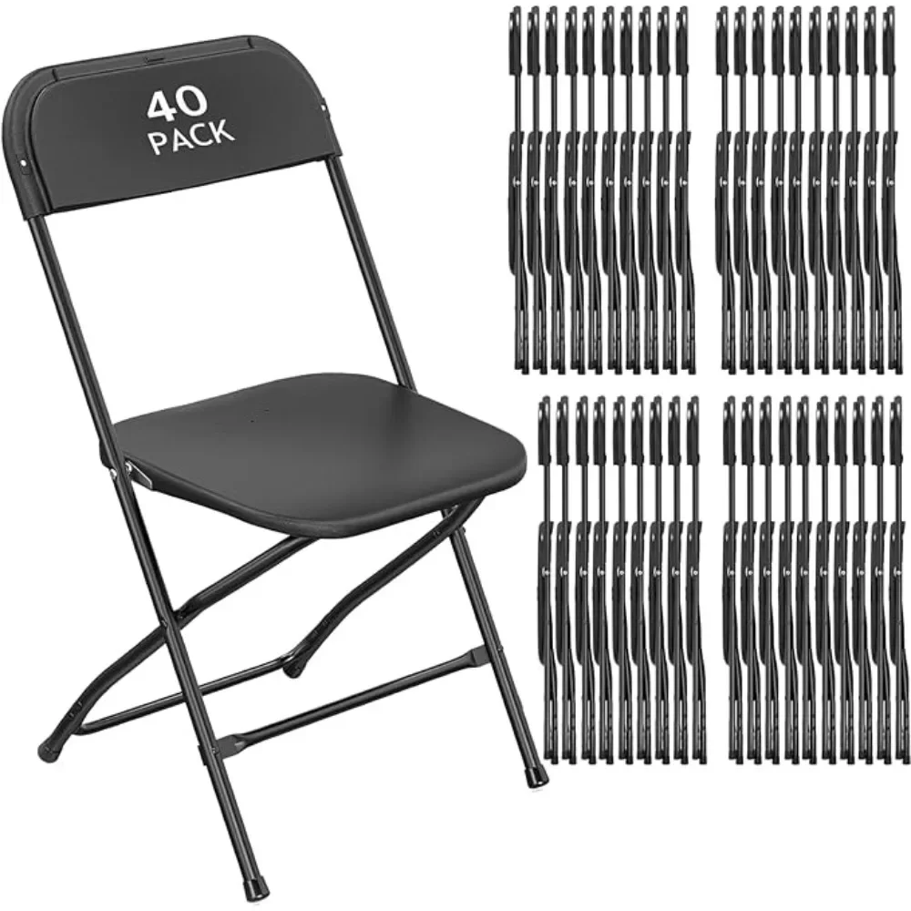 40-Pack 350 lb Capacity Plastic Folding Chairs with Steel Frame – Indoor/Outdoor Commercial for Office
40-Pack 350 lb Capacity Plastic Folding Chairs with Steel Frame – Indoor/Outdoor Commercial for Office