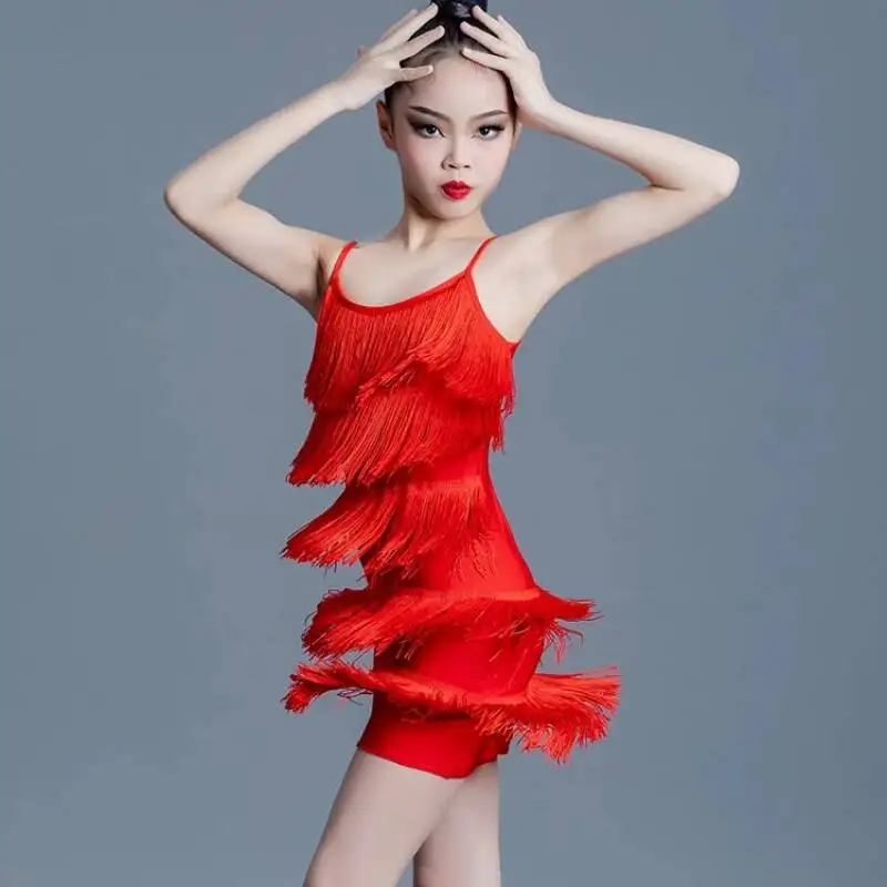 Kids Girls Samba Latin Dance Dress Competition Ballroom Dancing Salsa Tango Fringe Tassel Standard Practice Costume Child Suit
Kids Girls Samba Latin Dance Dress Competition Ballroom Dancing Salsa Tango Fringe Tassel Standard Practice Costume Child Suit
