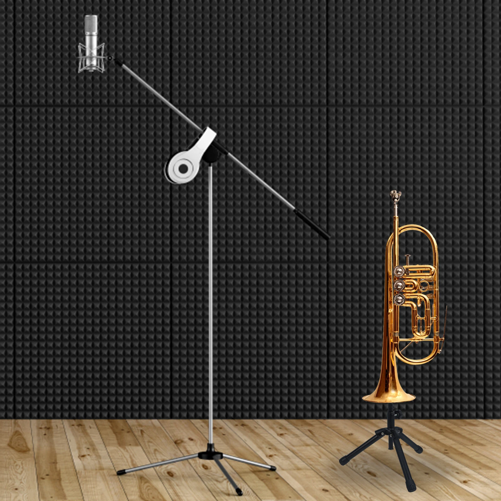 Trumpet Small Musical Instrument Stand Foldable Durable Trombone Rack Flugelhorn Holder Stable Tripod Display Stand
Trumpet Small Musical Instrument Stand Foldable Durable Trombone Rack Flugelhorn Holder Stable Tripod Display Stand