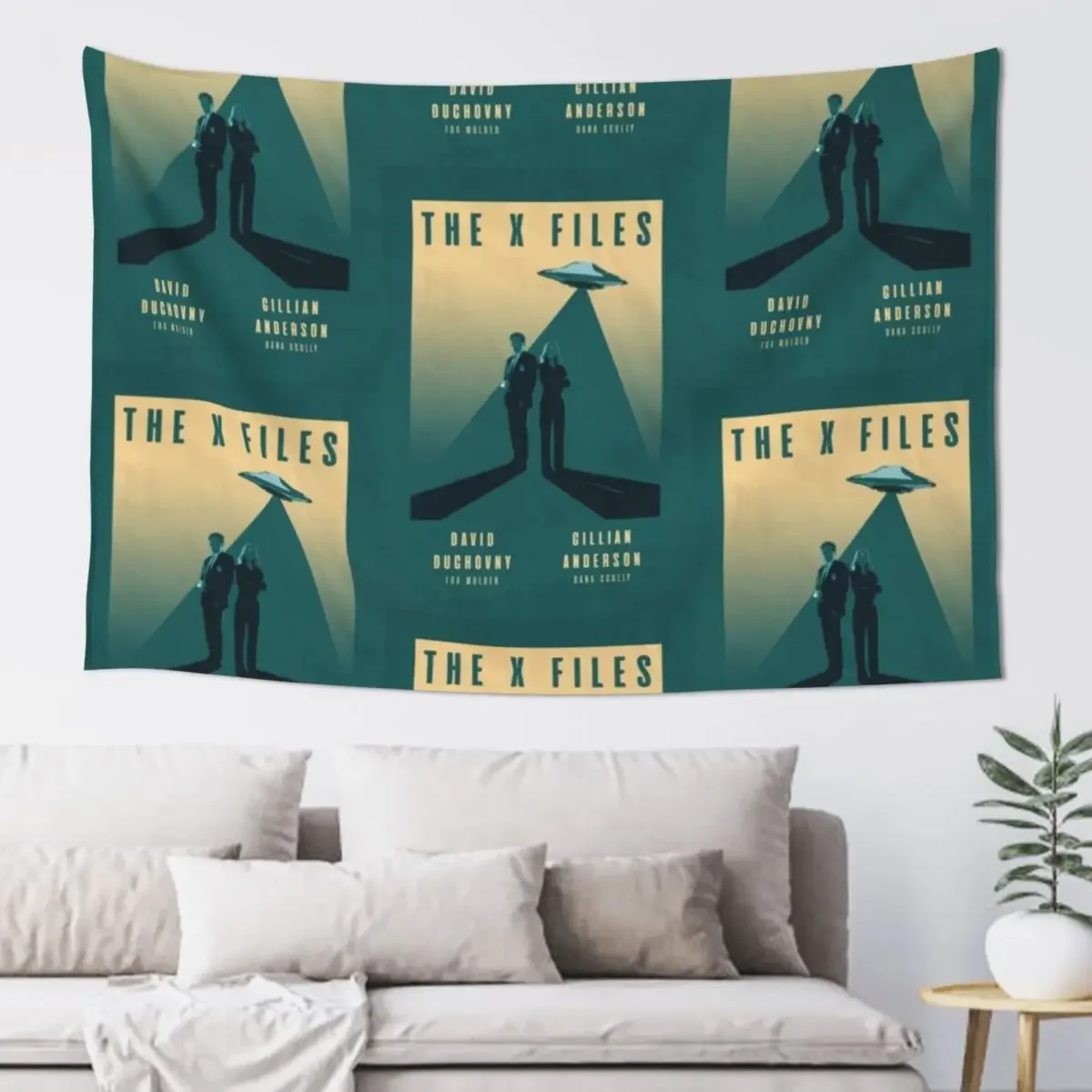 The X Files Mulder and Scully David Duchovny and Gillian Anderson Retro Vintage Poster Tapestry Wall Decor Tapestry
The X Files Mulder and Scully David Duchovny and Gillian Anderson Retro Vintage Poster Tapestry Wall Decor Tapestry