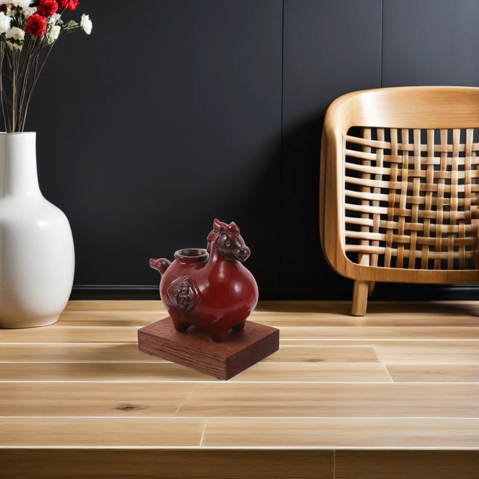 Small Ceramic Bud Vase Year of Horse Fu Character Vintage Pottery 2026 Chinese New Year Spring Festival Home Table Ornament Vase
Small Ceramic Bud Vase Year of Horse Fu Character Vintage Pottery 2026 Chinese New Year Spring Festival Home Table Ornament Vase