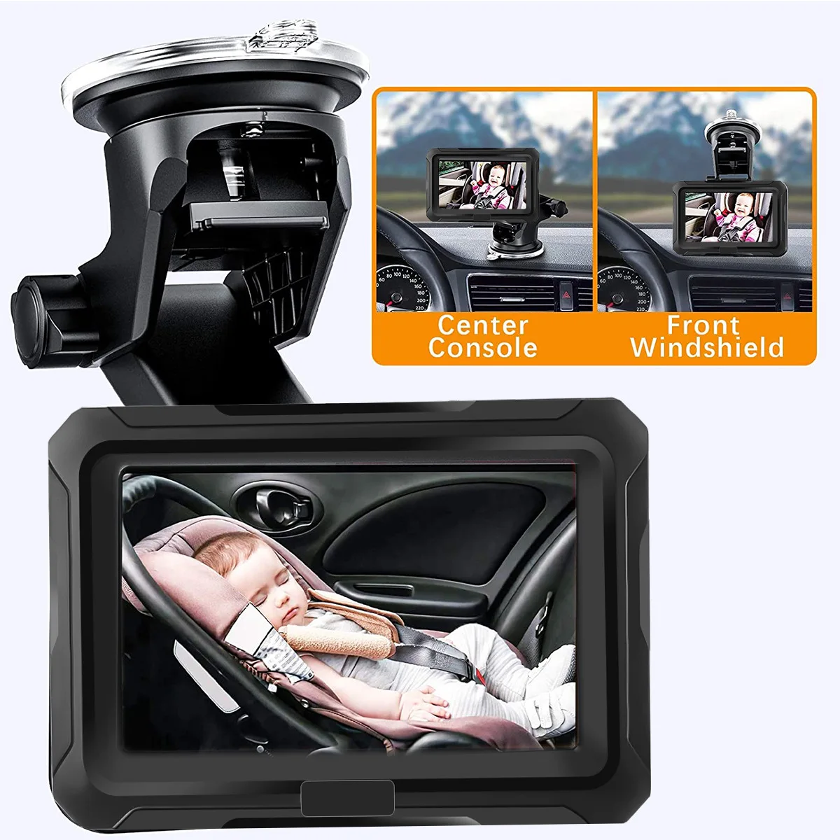 Car Portable Baby Monitor with Night Vision Cam Universally Compatible 4.3” Digital Display Sucker Bracket
Car Portable Baby Monitor with Night Vision Cam Universally Compatible 4.3” Digital Display Sucker Bracket