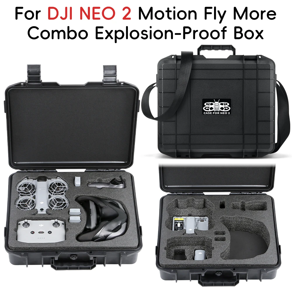 Explosion-proof Suitcase for NEO 2 Hard-shell Carry Case Waterproof Case Storage Box For DJI Neo 2 Drone Accessories
Explosion-proof Suitcase for NEO 2 Hard-shell Carry Case Waterproof Case Storage Box For DJI Neo 2 Drone Accessories
