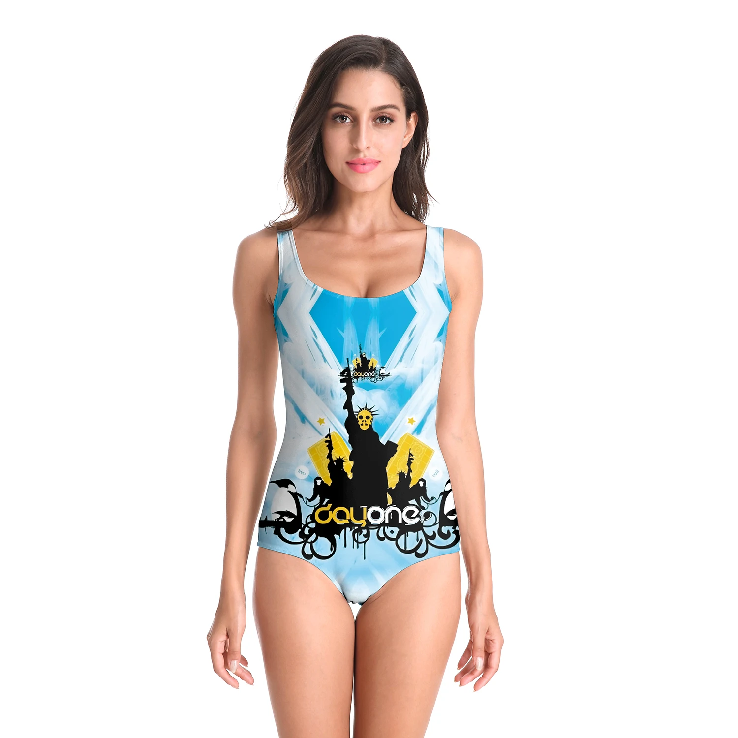 Nadanbao Swimwear Women One Piece Suits Sexy Fashion Beach Swimsuit Party Bodysuit Sleeveless Digital Printing Surfing Beachwear
Nadanbao Swimwear Women One Piece Suits Sexy Fashion Beach Swimsuit Party Bodysuit Sleeveless Digital Printing Surfing Beachwear