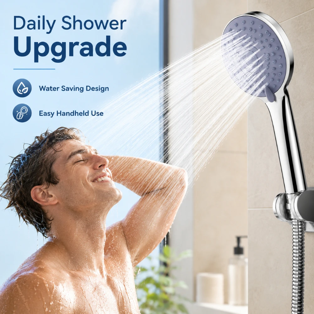 Water Saving High Pressure Shower Head With 5 Spray Modes Portable Replacement Sprayer 1/2/3Pcs For Home Bathroom Washing
Water Saving High Pressure Shower Head With 5 Spray Modes Portable Replacement Sprayer 1/2/3Pcs For Home Bathroom Washing