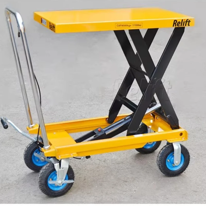 Rubber Inflated Lift Trolley Large Small Hydraulic Potting Lift Trolley Mobile Unit Commercial Furniture Hebebühnenwagen ZY40TC
Rubber Inflated Lift Trolley Large Small Hydraulic Potting Lift Trolley Mobile Unit Commercial Furniture Hebebühnenwagen ZY40TC