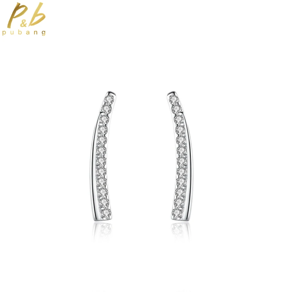 PuBang Fine Jewelry 925 Sterling Silver High Carbon Diamond Simple Classic Stud Earrings for Women Engagement Gift Drop Shipping
PuBang Fine Jewelry 925 Sterling Silver High Carbon Diamond Simple Classic Stud Earrings for Women Engagement Gift Drop Shipping