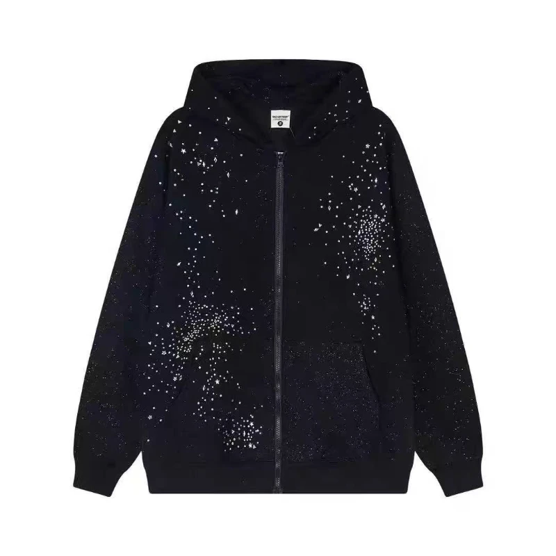 High Street американское винтажное пальто со стразами на молнии, повседневное элегантное модное однотонное женское пальто с длинными рукавами, верхняя одежда 2000-х годов
High Street американское винтажное пальто со стразами на молнии, повседневное элегантное модное однотонное женское пальто с длинными рукавами, верхняя одежда 2000-х годов