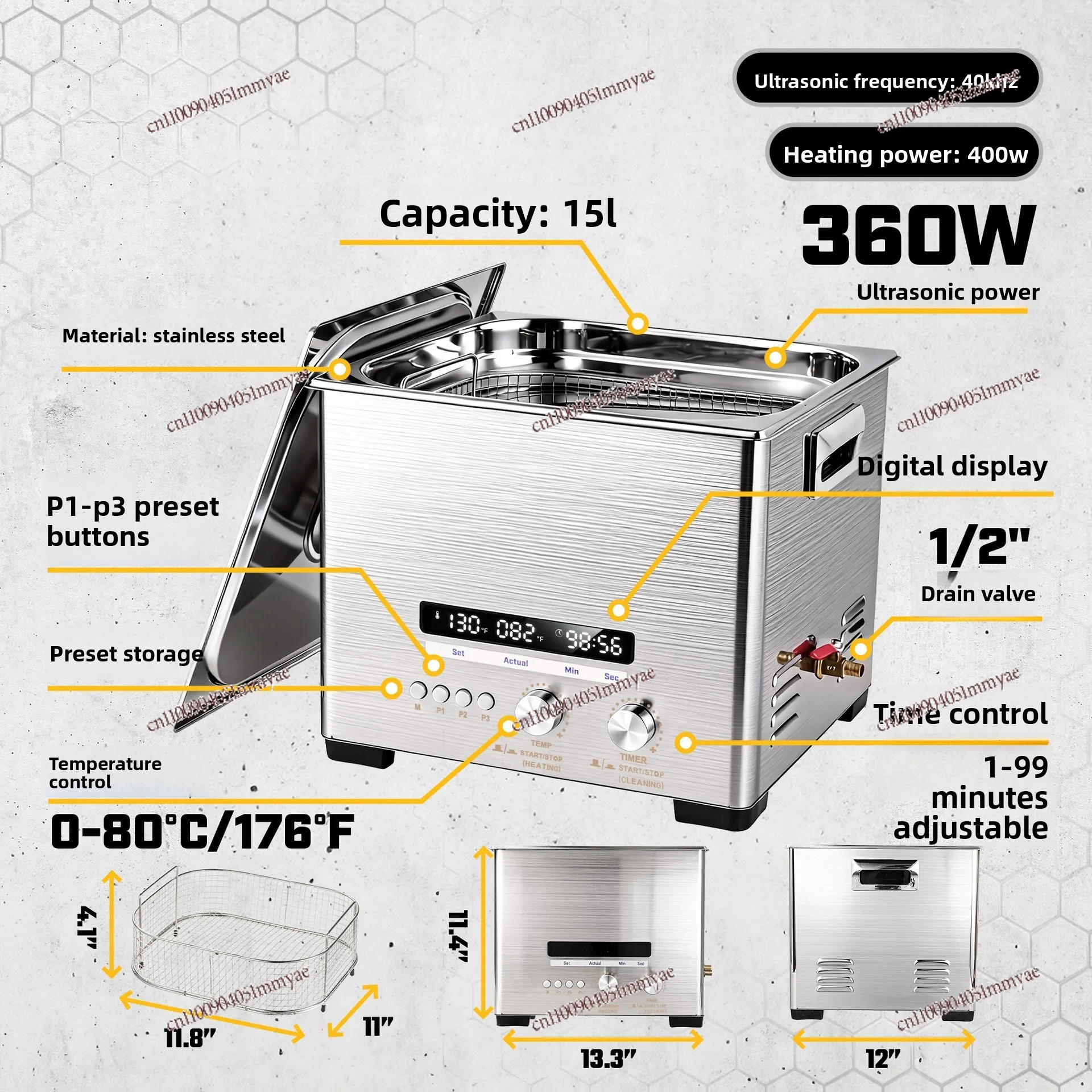 Ultrasonic Cleaner for Oil Removal from Hardware Parts Circuit Board Cleaning Laboratory Dental Cleaning Machine
Ultrasonic Cleaner for Oil Removal from Hardware Parts Circuit Board Cleaning Laboratory Dental Cleaning Machine