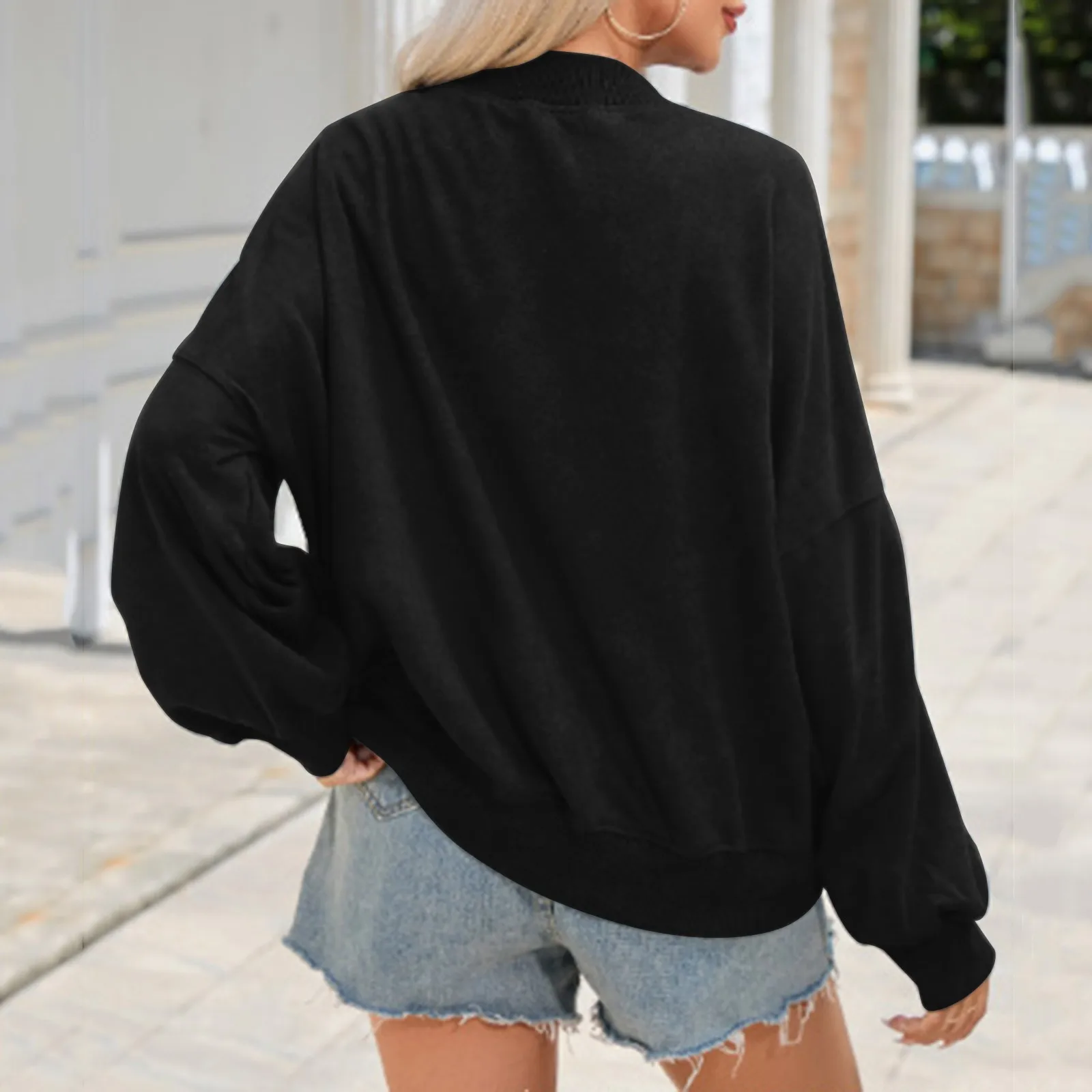 Women Casual Oversized Knitted Sweatshirt Long Sleeve Solid Pullover Autumn And Winter Round Neck Pullover Fashion Loose Tops
Women Casual Oversized Knitted Sweatshirt Long Sleeve Solid Pullover Autumn And Winter Round Neck Pullover Fashion Loose Tops