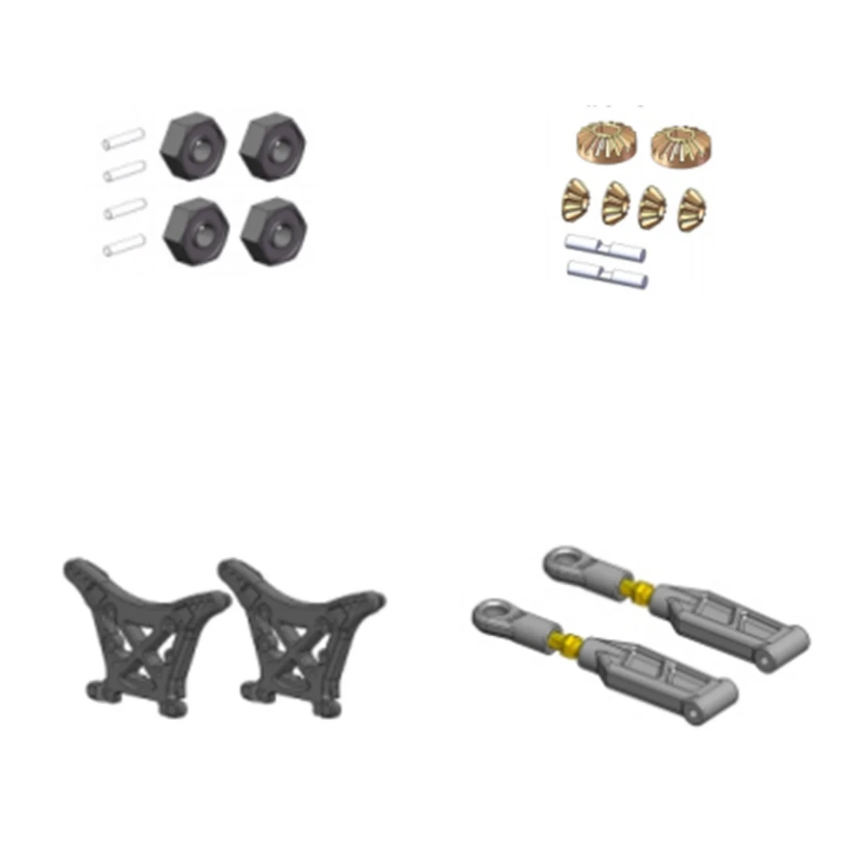 Original Accessories HSP 51321 51333 51105 51216 For 1/10TH 4WD 4CH/2.4GHz BRUSHLESS MONSTER 94511/94511PRO 94512/94512PRO
Original Accessories HSP 51321 51333 51105 51216 For 1/10TH 4WD 4CH/2.4GHz BRUSHLESS MONSTER 94511/94511PRO 94512/94512PRO