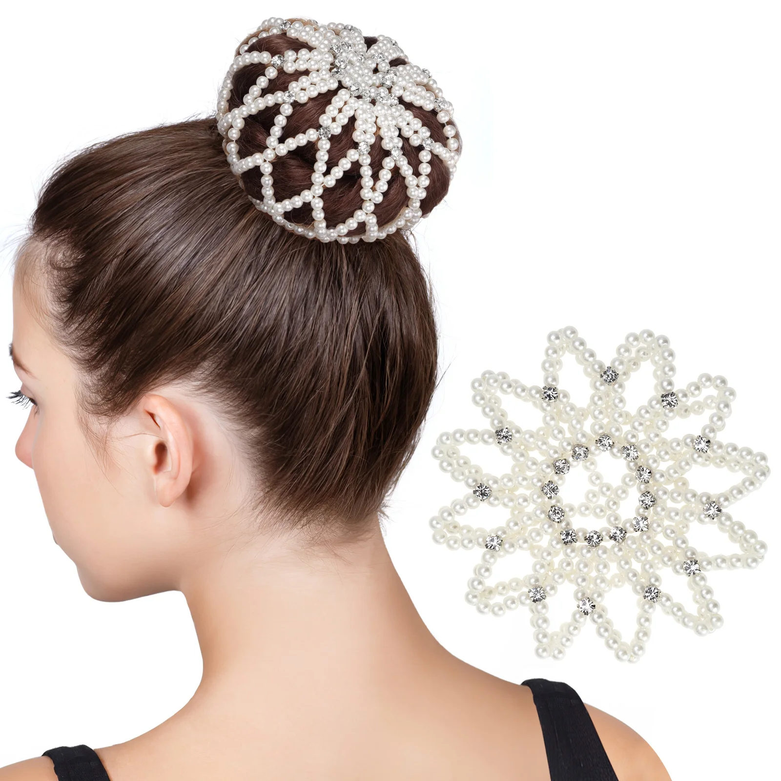 Pearl Hair Snood Elastic Net Bun Covers Accessories Women Girls Crochet Headband Stylish Durable Long Lasting Pearl Hairnets
Pearl Hair Snood Elastic Net Bun Covers Accessories Women Girls Crochet Headband Stylish Durable Long Lasting Pearl Hairnets