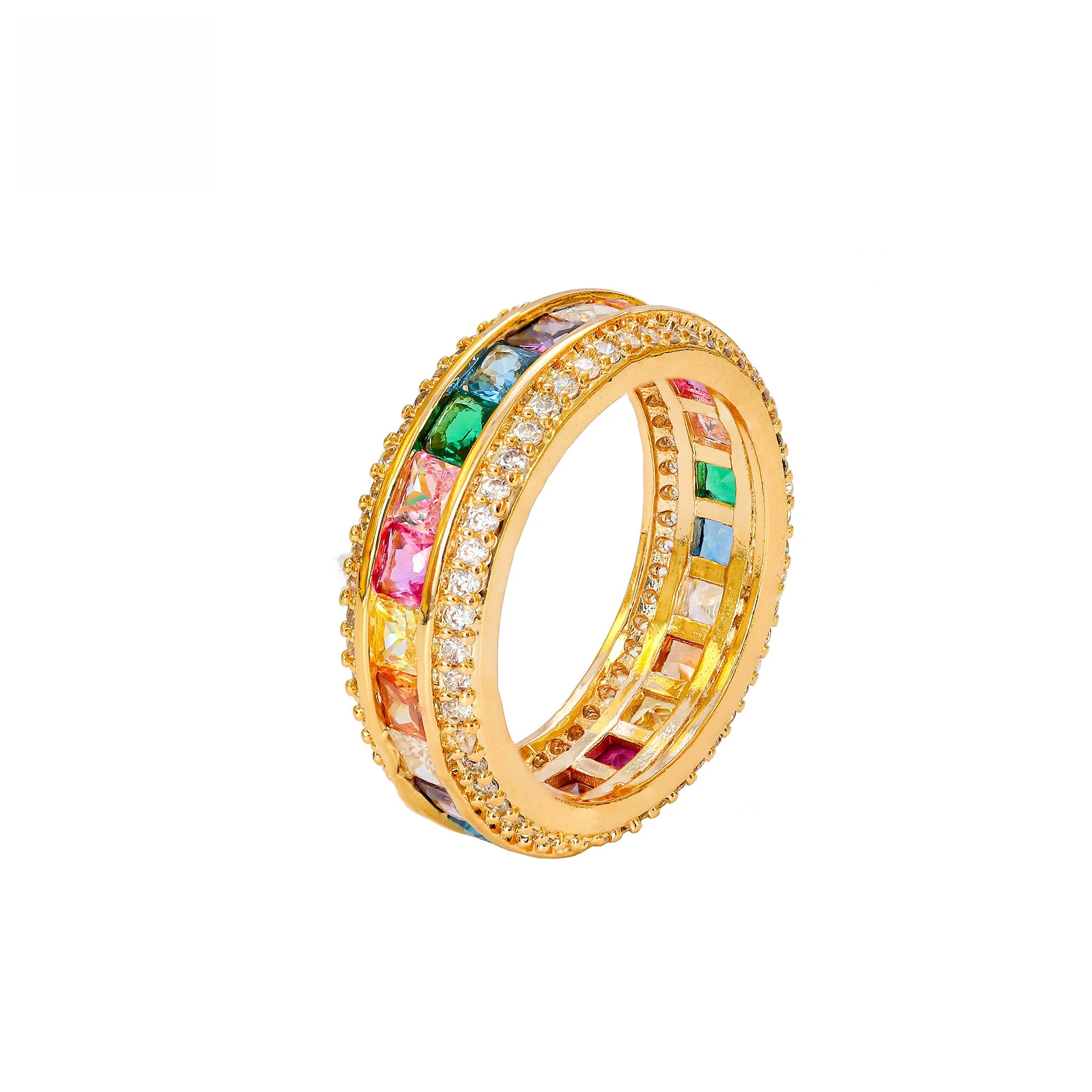 2025 Trendy Women's Copper Real Gold Plated Ring Colorful Zircon Light Luxury & High-End | Unique Design Hypoallergenic Jewelry
2025 Trendy Women's Copper Real Gold Plated Ring Colorful Zircon Light Luxury & High-End | Unique Design Hypoallergenic Jewelry