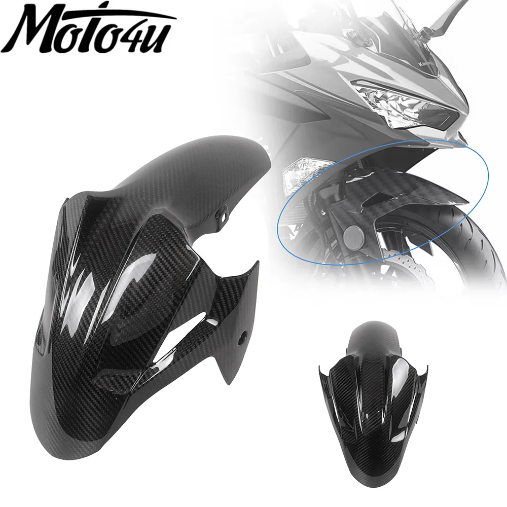 Для Kawasaki Ninja 400 2019, переднее крыло из углеродного волокна для мотоцикла, брызговик, защита для шин, модификация, аксессуары
Для Kawasaki Ninja 400 2019, переднее крыло из углеродного волокна для мотоцикла, брызговик, защита для шин, модификация, аксессуары