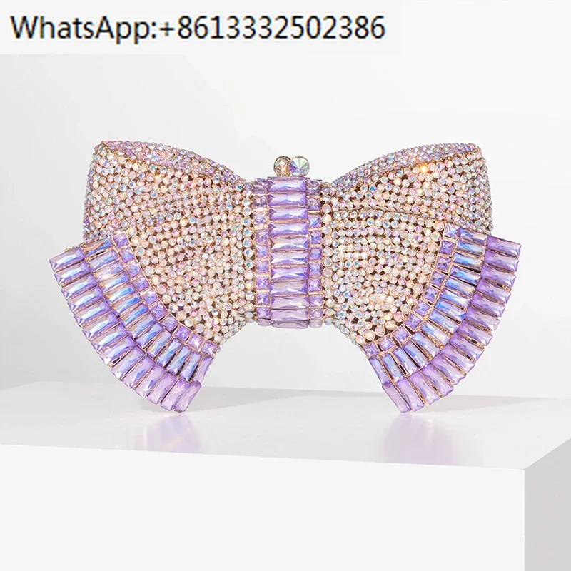 Вечерние клатчи с кристаллами и бантом, женские роскошные сумочки ручной работы, великолепные разноцветные металлические сумки со стразами для вечеринок и свадеб
Вечерние клатчи с кристаллами и бантом, женские роскошные сумочки ручной работы, великолепные разноцветные металлические сумки со стразами для вечеринок и свадеб