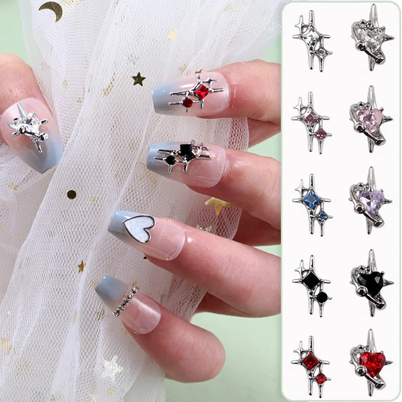 10PCS Luxury Alloy Love Heart Nail Art Charms Starlight Star Asterism Jewelry Parts Accessory Manicure Nails Decoration Supplies
10PCS Luxury Alloy Love Heart Nail Art Charms Starlight Star Asterism Jewelry Parts Accessory Manicure Nails Decoration Supplies