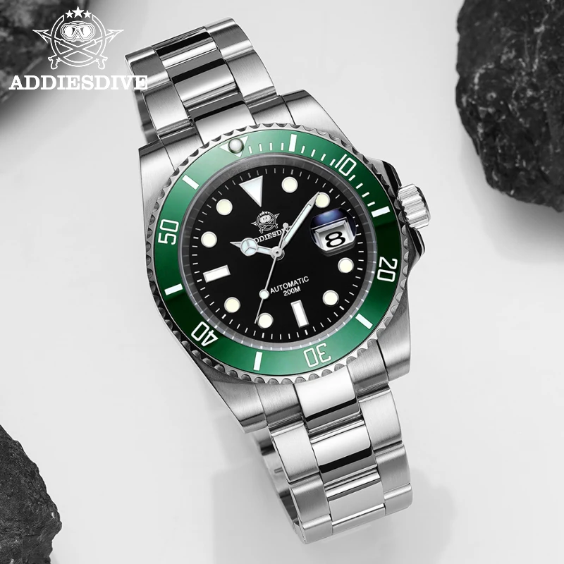 ADDIESDIVE Man Watch Business and Luxury Watches Sapphire Glass Stainless Steel Waterproof Super Luminous Man Mechanical Watch
ADDIESDIVE Man Watch Business and Luxury Watches Sapphire Glass Stainless Steel Waterproof Super Luminous Man Mechanical Watch