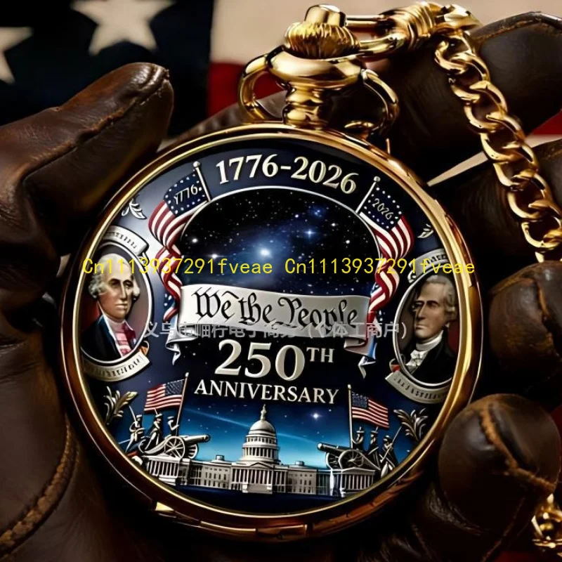 1pc Antique Bronze American Pocket Watch Pendant - Unique Collectible Timepiece with Vintage Charm 250th anniversary
1pc Antique Bronze American Pocket Watch Pendant - Unique Collectible Timepiece with Vintage Charm 250th anniversary
