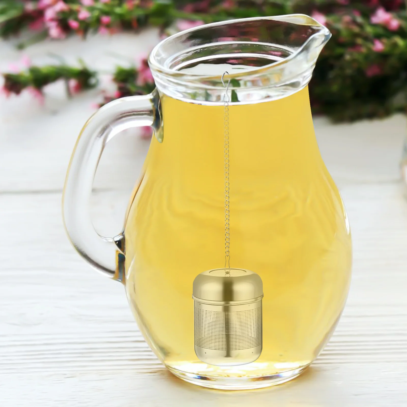 4pcs Stainless Steel Infuser Steeping Basket With Chain Strainer For Loose Leaf Tea Brew Spices Soup Pot Reusable Tea Filter Cup 
4pcs Stainless Steel Infuser Steeping Basket With Chain Strainer For Loose Leaf Tea Brew Spices Soup Pot Reusable Tea Filter Cup