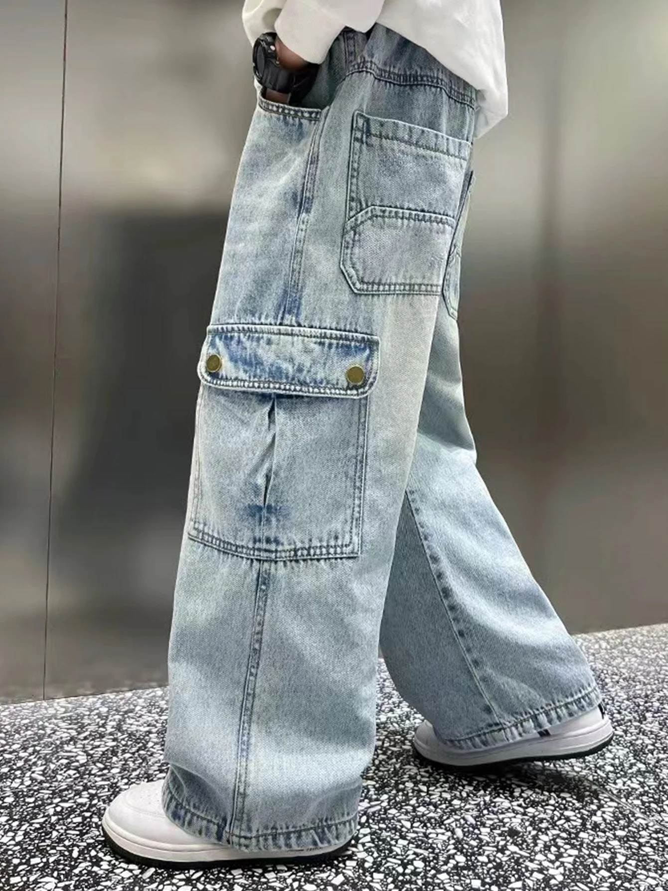 Teenage Vintage Wash Loose Straight Leg Wide Leg Jeans - Casual Long Stylish and Handsome Pants
Teenage Vintage Wash Loose Straight Leg Wide Leg Jeans - Casual Long Stylish and Handsome Pants