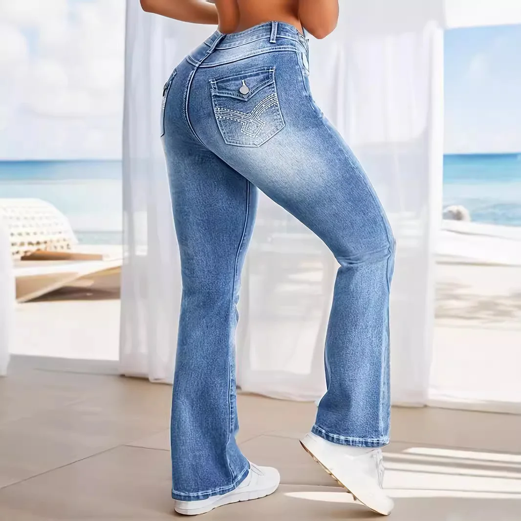 Женские джинсы с цветочным принтом, эластичные расклешенные брюки, уличный стиль, синие, из денима, хлопок, средней эластичности
Женские джинсы с цветочным принтом, эластичные расклешенные брюки, уличный стиль, синие, из денима, хлопок, средней эластичности