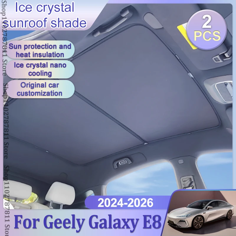 Обновление Ice Crystal Sunroof Sunshades для Geely Galaxy E8 2024 2025 2026 Крыша Split Sunshades Стеклянная крыша Передняя задняя задняя часть Skyline Car Tools
Обновление Ice Crystal Sunroof Sunshades для Geely Galaxy E8 2024 2025 2026 Крыша Split Sunshades Стеклянная крыша Передняя задняя задняя часть Skyline Car Tools