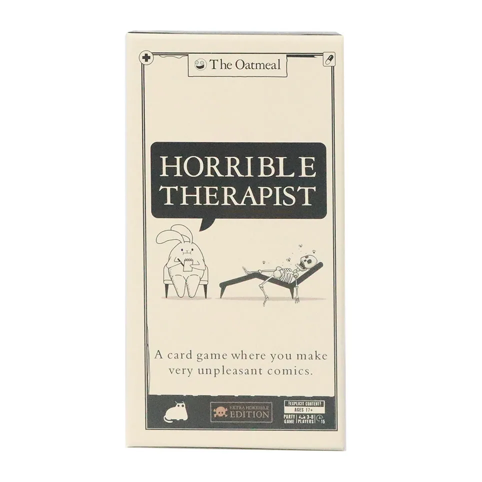 Scary Therapist Board Games Pseudo-psychotherapy Funny Cards Outrageous Diagnostic Games Friends' Party Hilarious Artifacts
Scary Therapist Board Games Pseudo-psychotherapy Funny Cards Outrageous Diagnostic Games Friends' Party Hilarious Artifacts