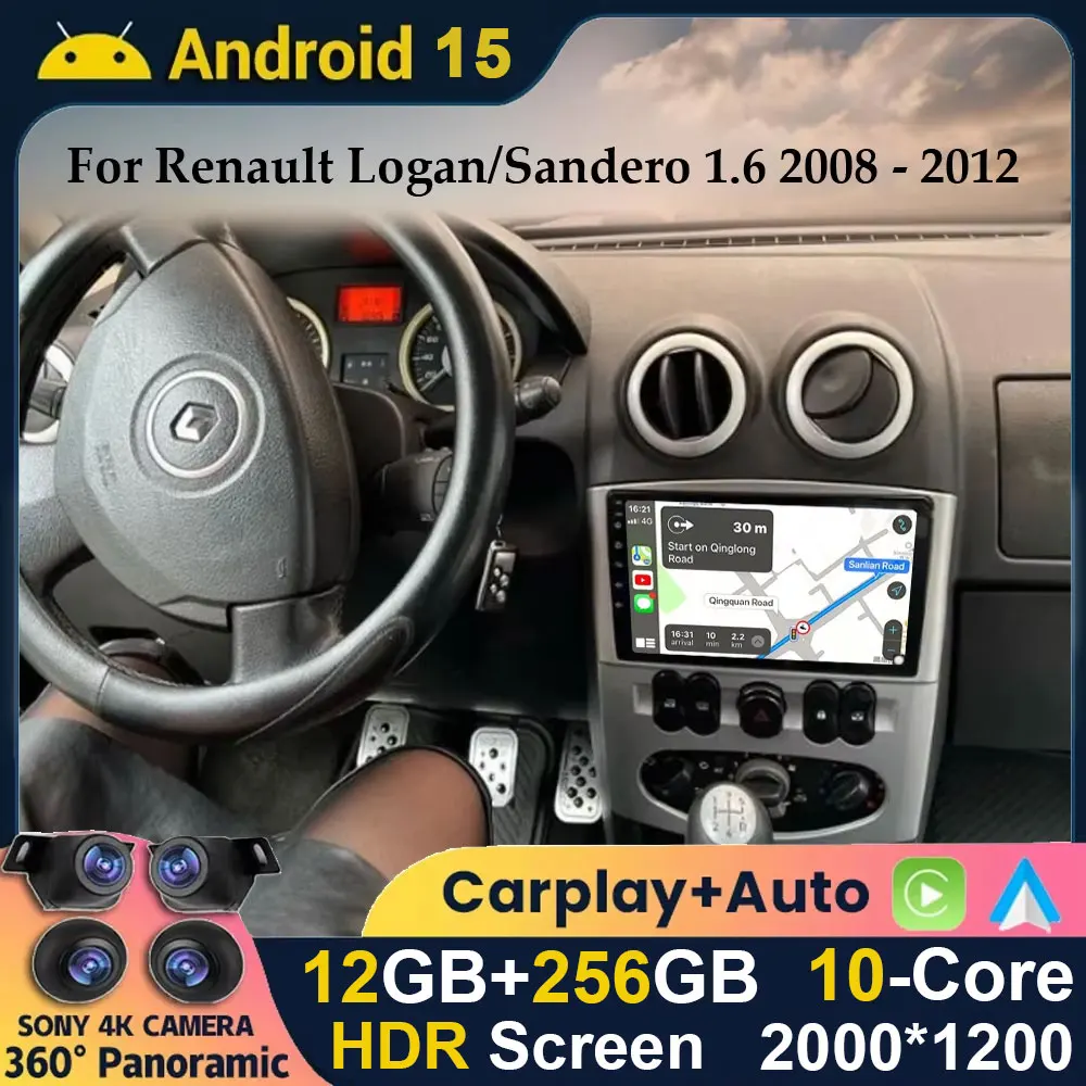 9" Android 15 Car Multimedia for Renault Logan/Sandero 1.6 2008 - 2012 Player Wireless Carplay Auto Radio GPS Navigation Wifi
9" Android 15 Car Multimedia for Renault Logan/Sandero 1.6 2008 - 2012 Player Wireless Carplay Auto Radio GPS Navigation Wifi