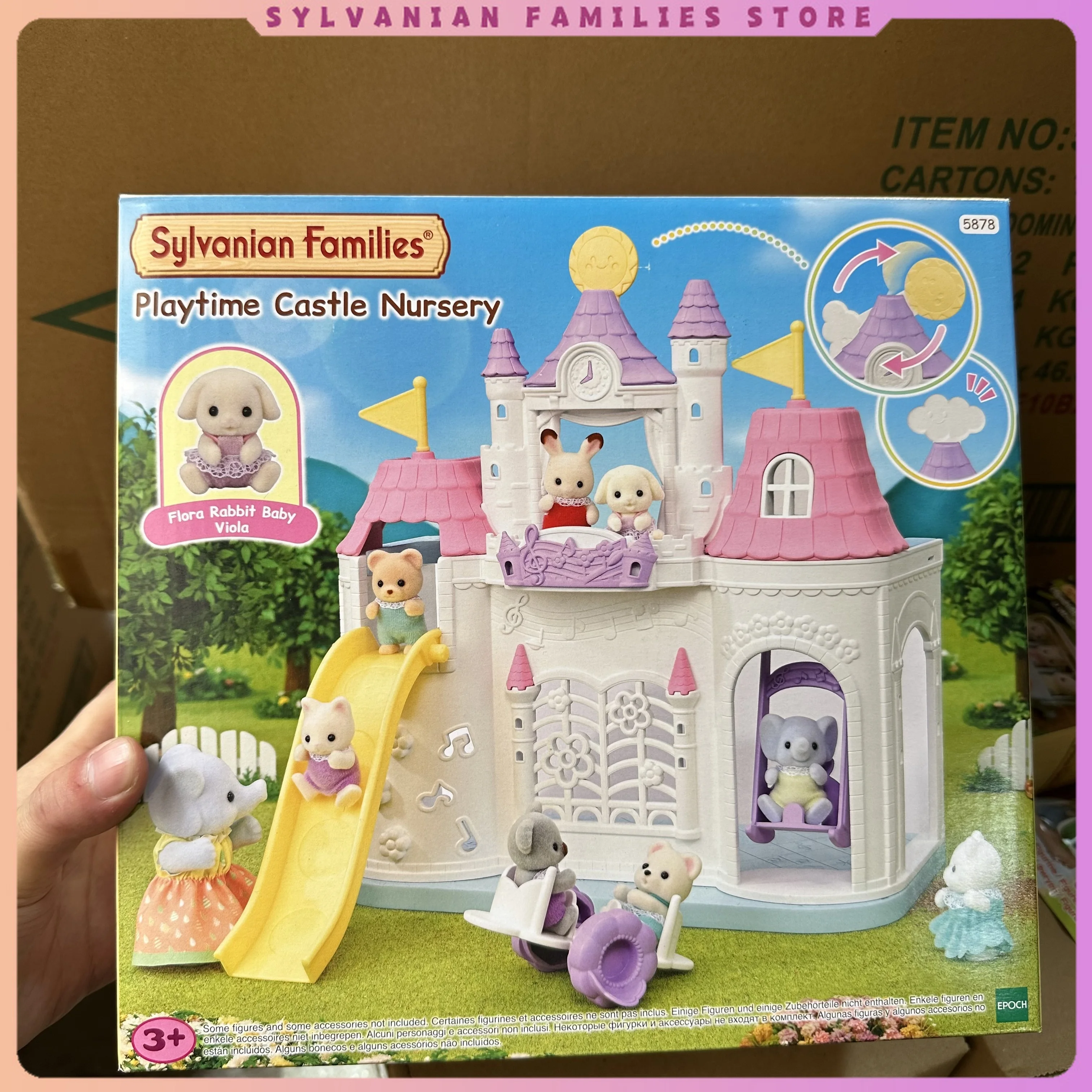 Sylvanian Families Nursery Double Decker Bus Yellow Toy Vehicle Playset Playtime Castle Nursery Play Cute Animal Figures Gift
Sylvanian Families Nursery Double Decker Bus Yellow Toy Vehicle Playset Playtime Castle Nursery Play Cute Animal Figures Gift