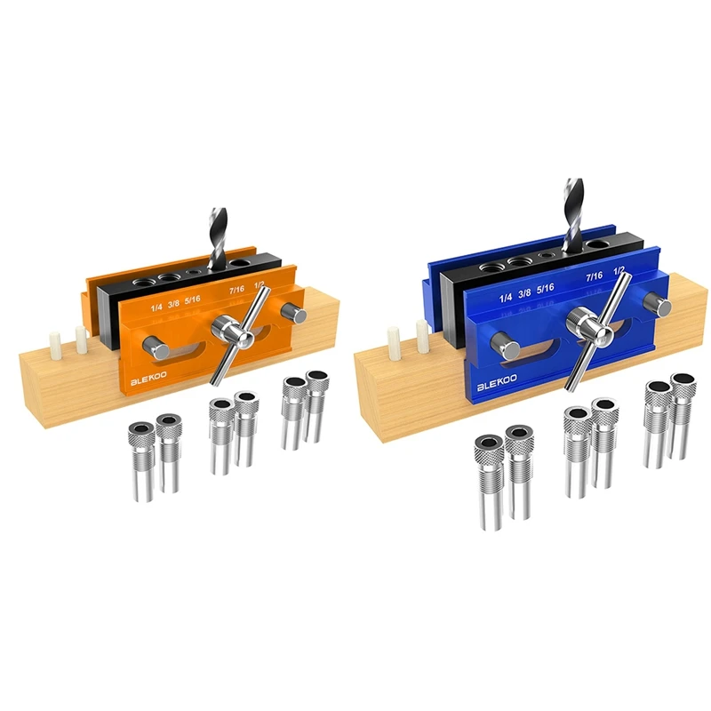 Self Centering Doweling Jig Kit, Drill Jig For Joiner Set, Adjustable Width Drilling Guide Power Tool Accessory
Self Centering Doweling Jig Kit, Drill Jig For Joiner Set, Adjustable Width Drilling Guide Power Tool Accessory