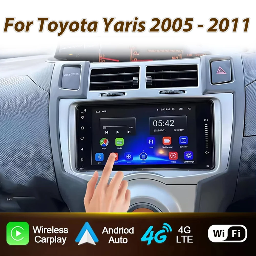 7inch Car Radio For Toyota Yaris 2005 2006 2007 - 2011 Carplay Android Auto Stereo GPS Navigation Video Player 4G WIFI 2din DVD
7inch Car Radio For Toyota Yaris 2005 2006 2007 - 2011 Carplay Android Auto Stereo GPS Navigation Video Player 4G WIFI 2din DVD