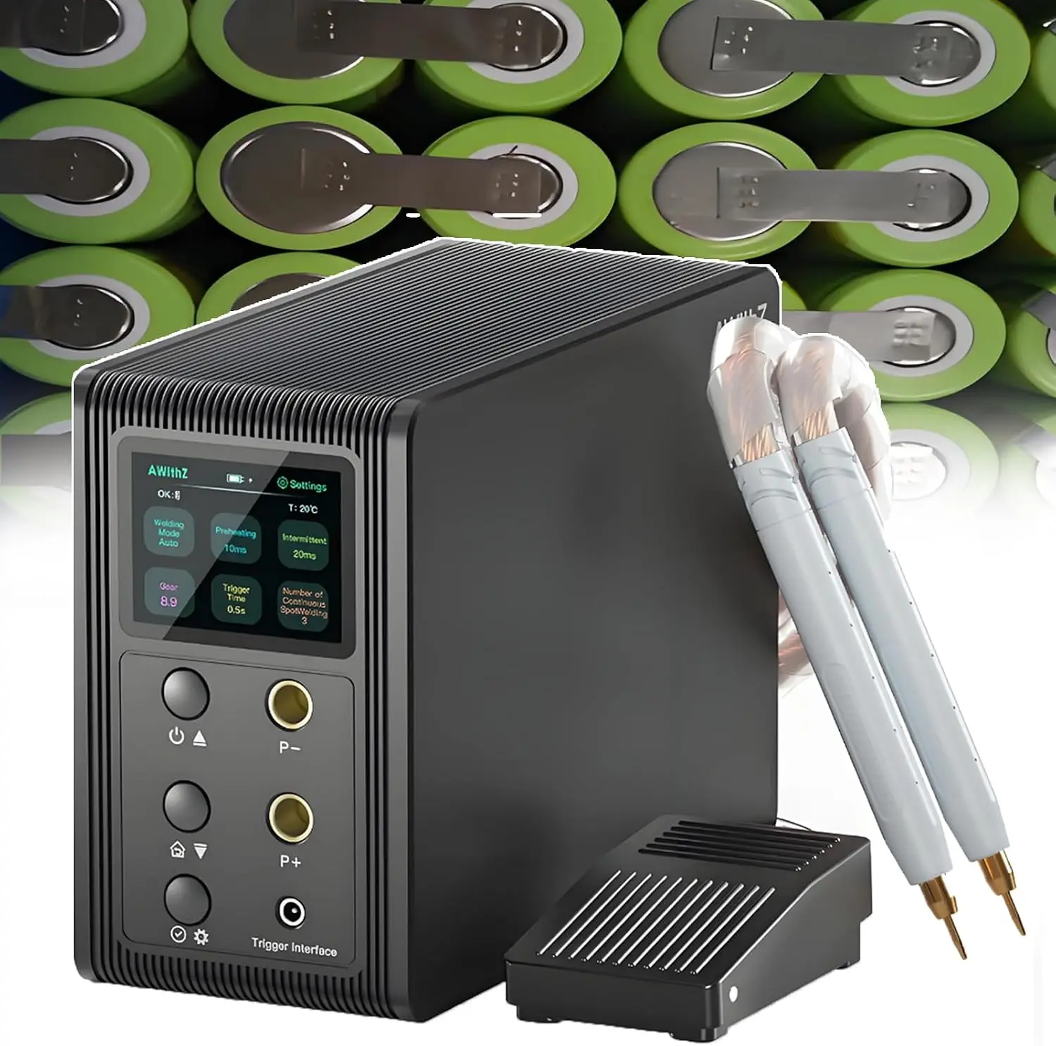 Battery Spot Welder, Automatic & Foot Pedal Modes for Battery Pack Building, High Power Welding Equipment
Battery Spot Welder, Automatic & Foot Pedal Modes for Battery Pack Building, High Power Welding Equipment