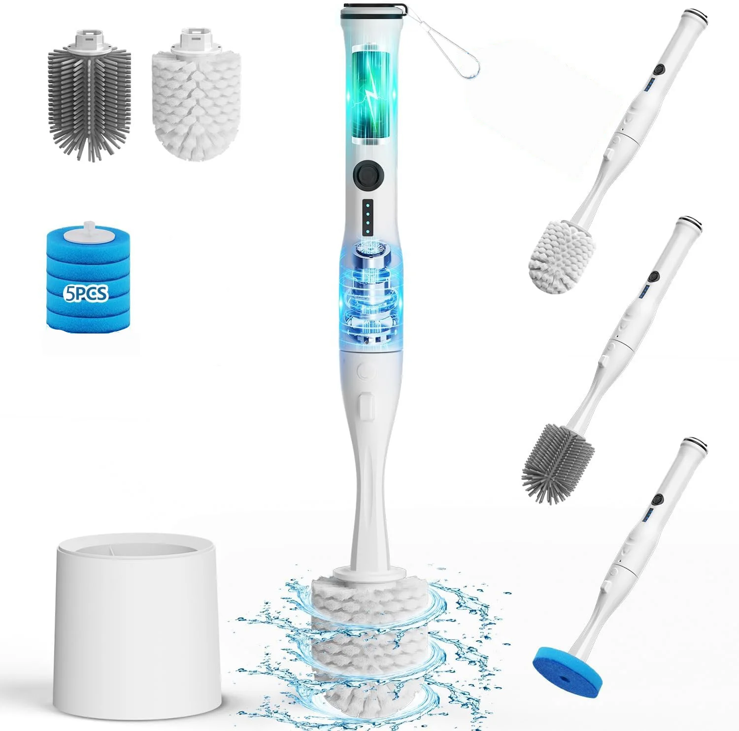 Electric Toilet Brush, Hard Nylon Brush, Adjustable Brush Head, Easy to Clean, Durable And Long-Lasting.
Electric Toilet Brush, Hard Nylon Brush, Adjustable Brush Head, Easy to Clean, Durable And Long-Lasting.