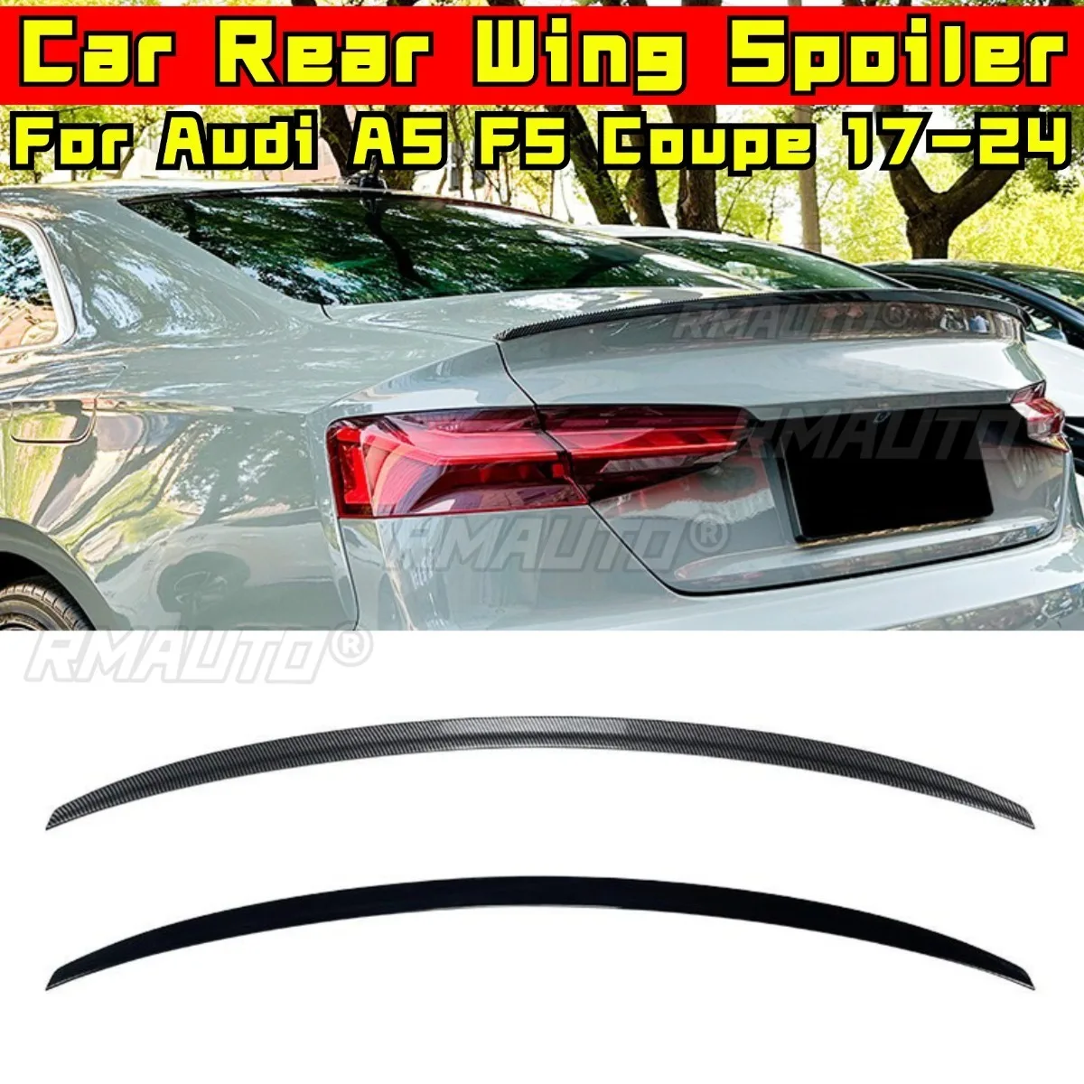 Car Rear Trunk Spoiler Wing Modification Part For Audi A5 F5 Coupe 2017-2024 Rear Trunk Spoiler Wing Car Accessories Exterior
Car Rear Trunk Spoiler Wing Modification Part For Audi A5 F5 Coupe 2017-2024 Rear Trunk Spoiler Wing Car Accessories Exterior