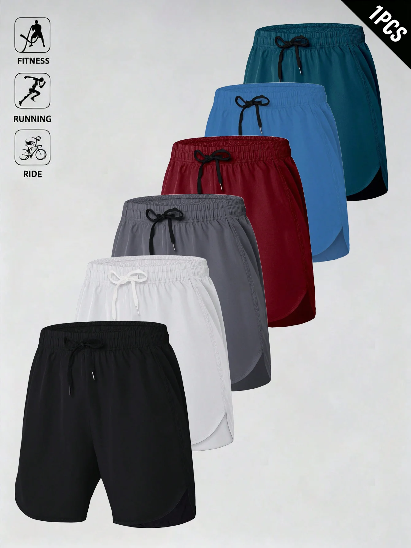 Solid Color Men's Gym Shorts, Spring Summer Quick Dry Breathable Athletic Shorts, 6 Colors for Workout Running Beach
Solid Color Men's Gym Shorts, Spring Summer Quick Dry Breathable Athletic Shorts, 6 Colors for Workout Running Beach