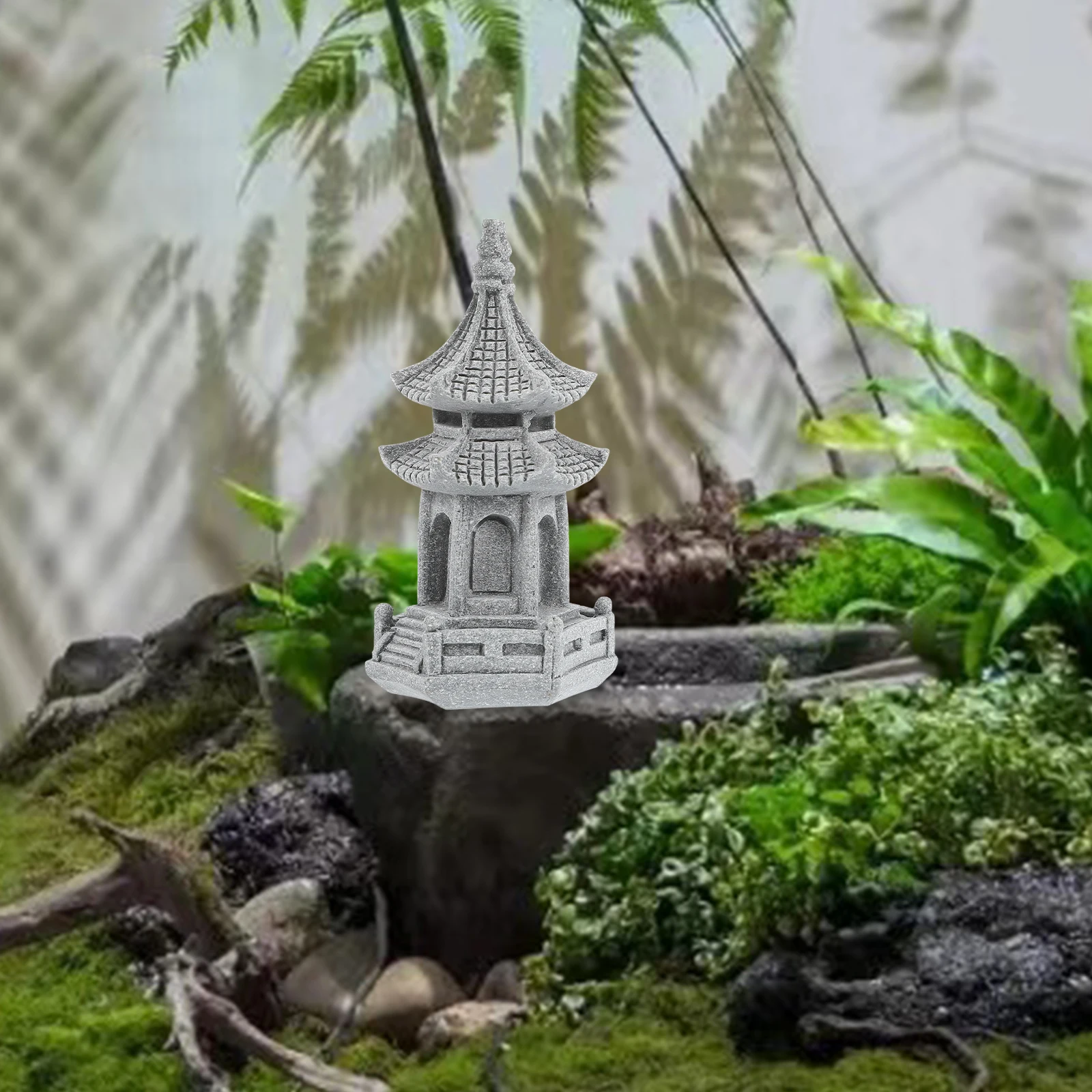 Simulated Stone Pavilion Ornaments Realistic Durable Mini Landscape Decorations Garden Statue Home Office
Simulated Stone Pavilion Ornaments Realistic Durable Mini Landscape Decorations Garden Statue Home Office