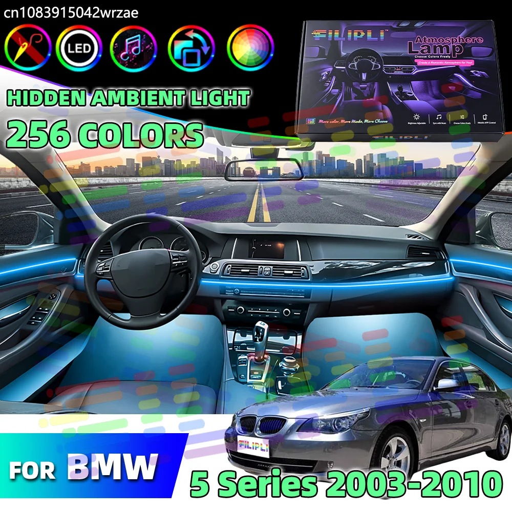 For BMW 5 Series E60 E61 64 RGB Vivid Hue Car Neon Light Strip Inner Ambient LED Lamps Auto Symphony Atmosphere Refit Parts
For BMW 5 Series E60 E61 64 RGB Vivid Hue Car Neon Light Strip Inner Ambient LED Lamps Auto Symphony Atmosphere Refit Parts