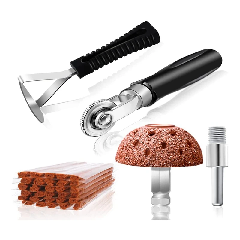 Tire Repair Patch Tools Kit, Tire Patch Roller With Tungsten Steel Buffing Wheel Tire Repair Grinding Head,For Car
Tire Repair Patch Tools Kit, Tire Patch Roller With Tungsten Steel Buffing Wheel Tire Repair Grinding Head,For Car