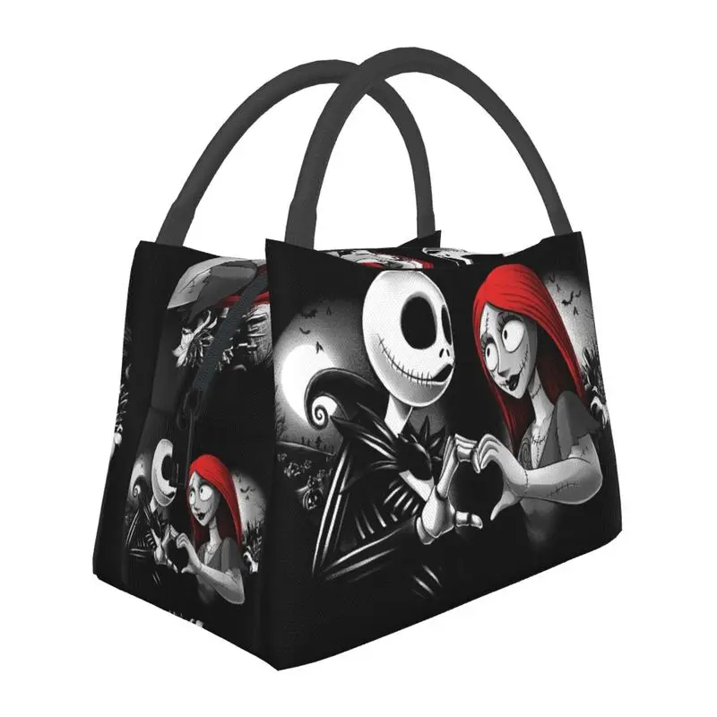 Custom Nightmare Before Christmas Insulated Lunch Bags Women Leakproof Jack Skellington And Sally Thermal Cooler Bento Box
Custom Nightmare Before Christmas Insulated Lunch Bags Women Leakproof Jack Skellington And Sally Thermal Cooler Bento Box