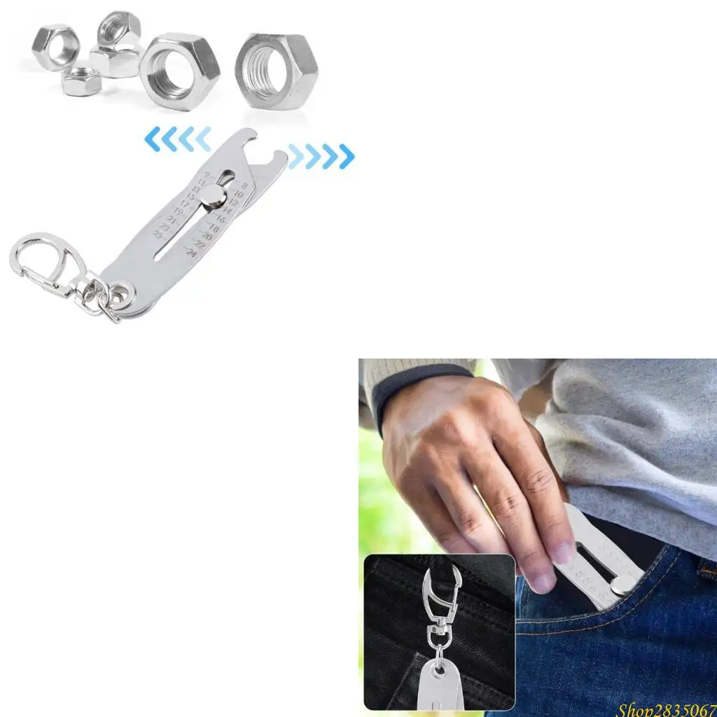 Portable Precise Thread Size Checker Keychain Quick Hand Measuring Tool 831F
Portable Precise Thread Size Checker Keychain Quick Hand Measuring Tool 831F