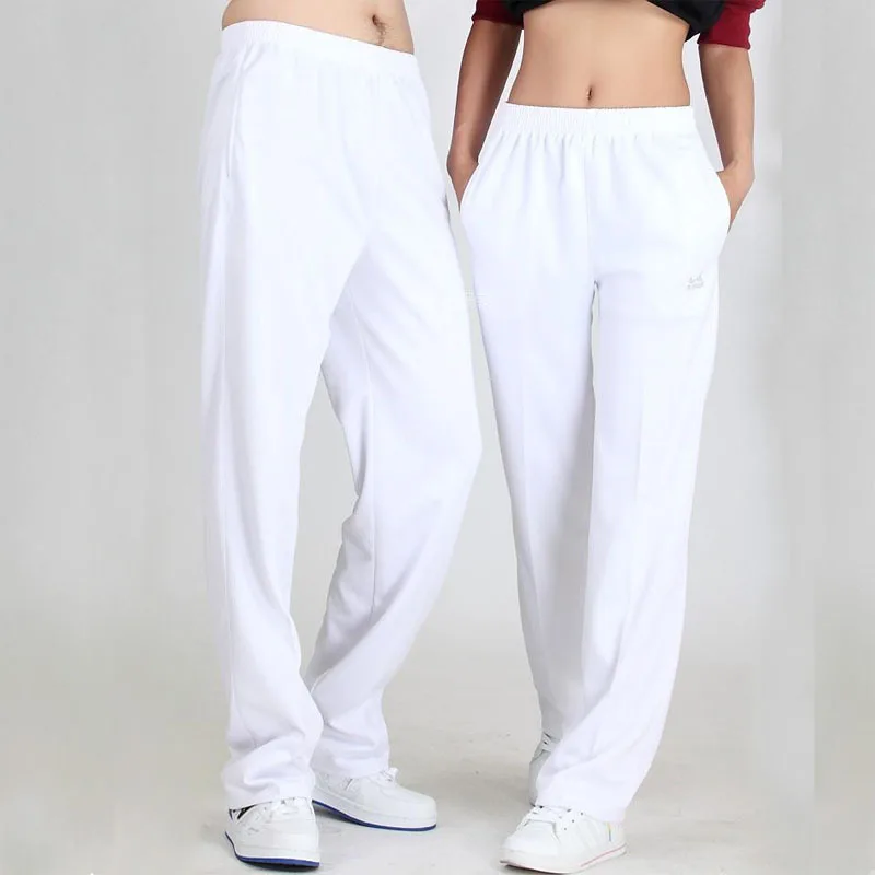Spring Autumn South Korean Silk White Sports Pants Long Pants Women Summer White Sports Pants Men Square Dance White Pants
Spring Autumn South Korean Silk White Sports Pants Long Pants Women Summer White Sports Pants Men Square Dance White Pants