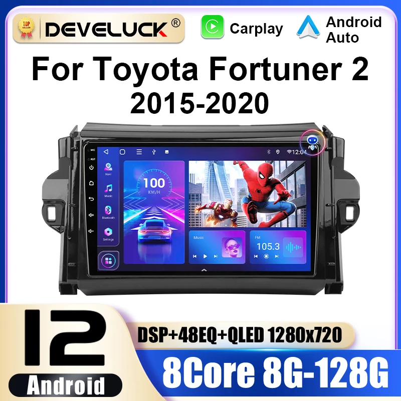 2 Din Android 12 Car Radio For Toyota Fortuner 2 2015-2020 Multimedia Video Player GPS 4G Carplay Auto Stereo RDS DVD Head Unit
2 Din Android 12 Car Radio For Toyota Fortuner 2 2015-2020 Multimedia Video Player GPS 4G Carplay Auto Stereo RDS DVD Head Unit