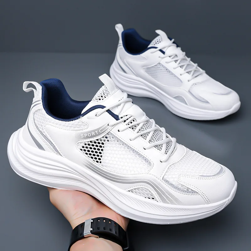 New Men's Breathable Shock-absorbing Lightweight Shoes Soft-soled Versatile Shoes Large Mesh Sports and Leisure Running Shoes
New Men's Breathable Shock-absorbing Lightweight Shoes Soft-soled Versatile Shoes Large Mesh Sports and Leisure Running Shoes